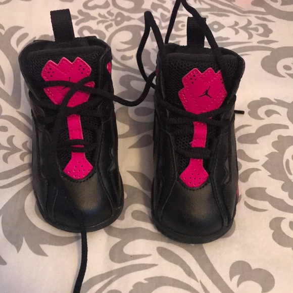 baby girl with jordans